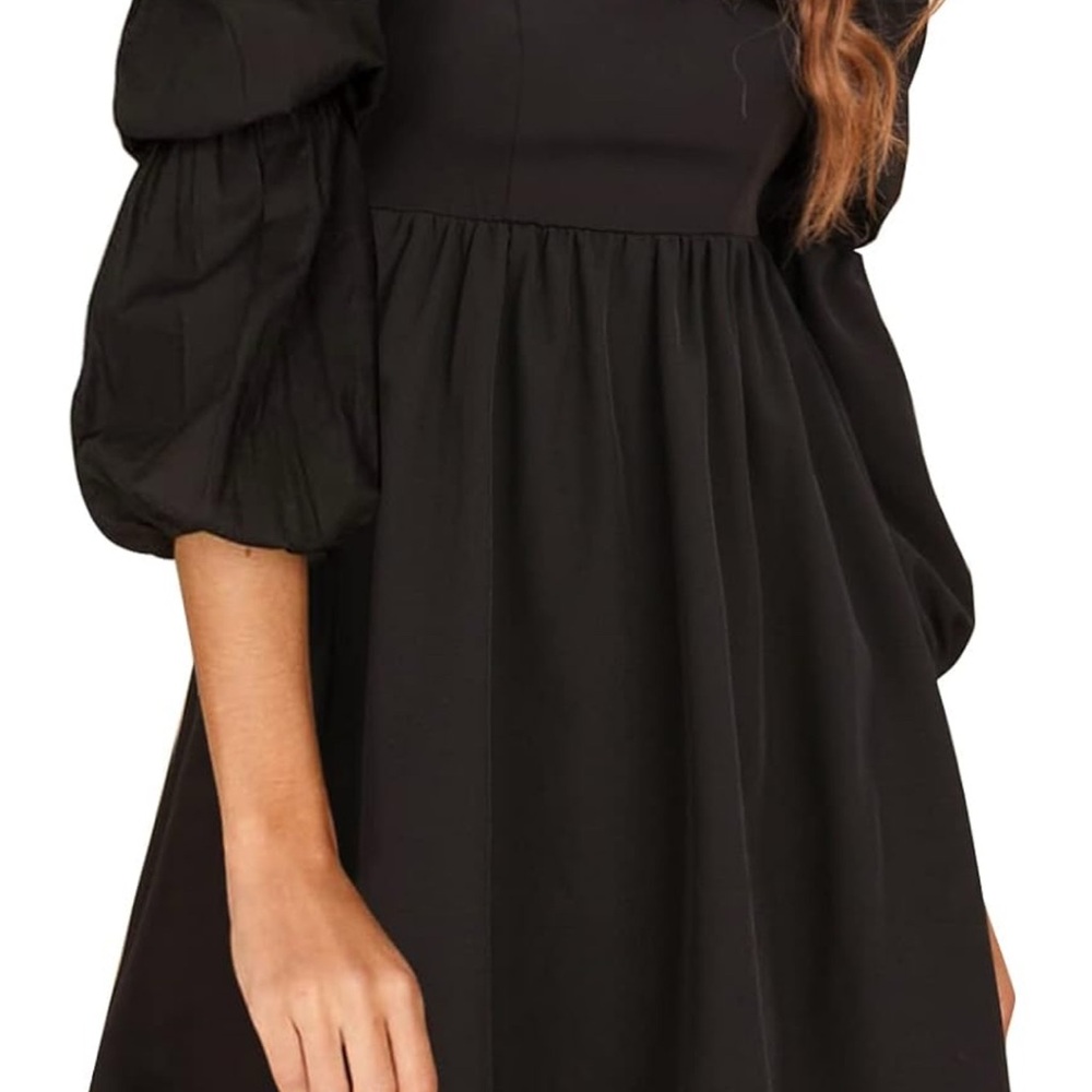 Chic Black Long Sleeve Dress